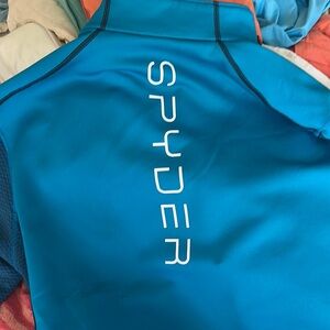 Spyder Blue Zip Up Sweater